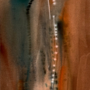 Karin Köpfli-Fehlmann Bremgarten AG: 2025 Recht Herr Specht, 150 x 80 cm, Acryl auf Leinwand 
