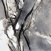 Karin Köpfli-Fehlmann Bremgarten AG: 2025 Winterkleid, 60 x 60 cm, Acryl auf Leinwand 